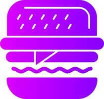 Burger solide multi Gradient Symbol vektor