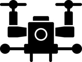 autonom Drohne Glyphe Symbol vektor