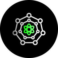 Quantum Nanowissenschaften Dual Gradient Kreis Symbol vektor
