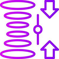 Quantum Überlagerung linear Gradient Symbol vektor