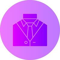 passen und Krawatte Darstellen Fachmann Kleidung Gradient Kreis Symbol vektor