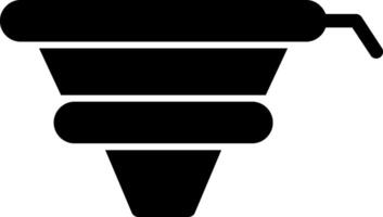 Trichter-Glyphe-Symbol vektor