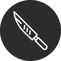 Käse Messer invertiert Symbol vektor