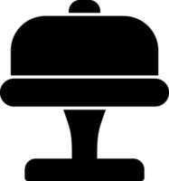 Kuchen Stand Glyphe Symbol vektor
