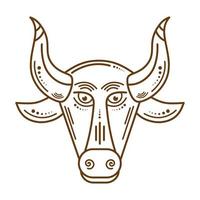 Stier-Astrologie-Symbol vektor