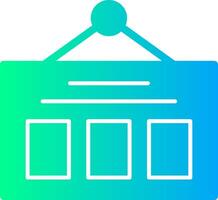 Job Tafel solide multi Gradient Symbol vektor