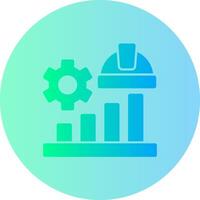 Diagramm Gradient Kreis Symbol vektor