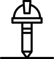 Stiftzeilensymbol vektor