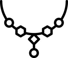 Symbol für die Halskettenlinie vektor