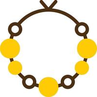 Armband Gelb lieanr Kreis Symbol vektor