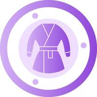 kimono glyf lutning ikon vektor
