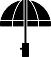 Regenschirm-Glyphe-Symbol vektor