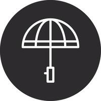 paraply omvänd ikon vektor