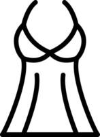 Dessous Linie Symbol vektor