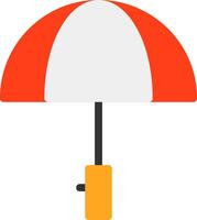 Regenschirm flaches Symbol vektor