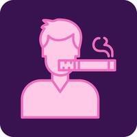 Mann Rauchen Vektor Symbol
