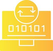 schnell synchronisieren solide multi Gradient Symbol vektor