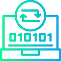 schnell synchronisieren linear Gradient Symbol vektor