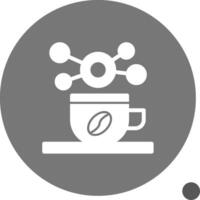 Kaffee Tasse zum informell Vernetzung Glyphe Schatten Symbol vektor