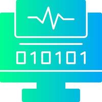 Byte Impuls solide multi Gradient Symbol vektor