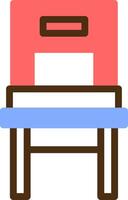 Stuhl Farbe gefüllt Symbol vektor