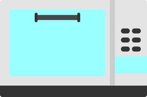mikrovågsugn platt ikon vektor