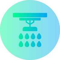 Sprinkler Gradient Kreis Symbol vektor