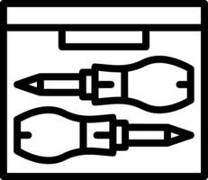 verktyg bröst linje ikon vektor