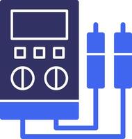 Stromspannung Prüfer solide zwei Farbe Symbol vektor