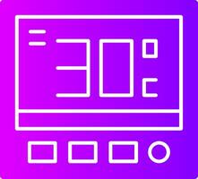 Thermostat solide multi Gradient Symbol vektor