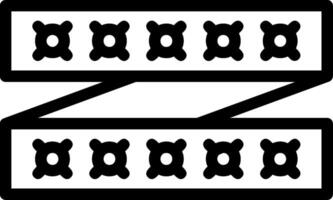 LED Streifen Linie Symbol vektor