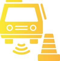 Parkplatz Sensor solide multi Gradient Symbol vektor