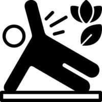 Symbol für Fitness-Glyphe vektor