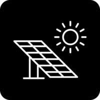 Vektorsymbol für Solarpanel vektor