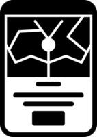 Standort-Glyphe-Symbol vektor