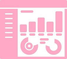 Diagramm solide multi Gradient Symbol vektor