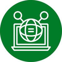 Digital Kompetenzen Gliederung Kreis Symbol vektor