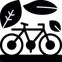 Fahrrad-Glyphe-Symbol vektor