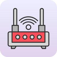 WLAN-Router-Vektorsymbol vektor