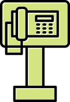 Öffentlichkeit Telefon Vektor Symbol