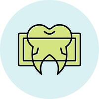 Dental x Strahl Vektor Symbol