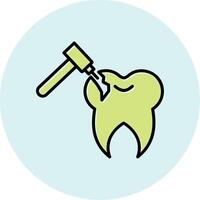 Zahn Bohren Vektor Symbol