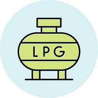 kondenserad petroleum gas vektor ikon