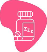 Schlafen Tabletten Vektor Symbol