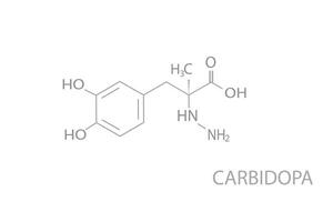 Carbidopa molekular Skelett- chemisch Formel vektor