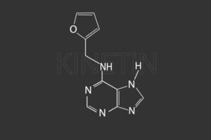 Kinetin molekular Skelett- chemisch Formel vektor