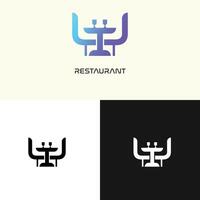 Restaurant-Logo-Design-Vorlage vektor