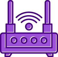 WLAN-Router-Vektorsymbol vektor