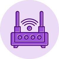 WLAN-Router-Vektorsymbol vektor