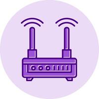 WLAN-Router-Vektorsymbol vektor